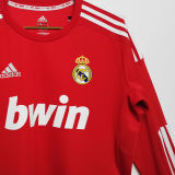 2011/12 RM Away Red Long Sleeve Retro Jersey