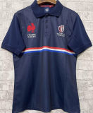 2023 France Home Blue Rugby T Shirt 法国