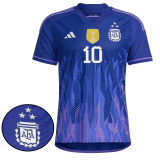 2022/23 Argentina 1:1 Quality Away Fans Jersey (3 Stars 3星)