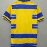 1998-1999 Parma Home Yellow Retro Soccer Jersey