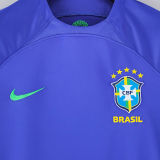 2022/23 Brazil Away Blue Women Soccer Jersey