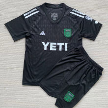 2023/24 Austin FC Goalkeeper Black Kids Soccer Jersey