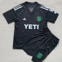 2023/24 Austin FC Goalkeeper Black Kids Soccer Jersey