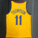 2018 Warriors THOMPSON #11 The Bay NBA Jerseys Hot Pressed