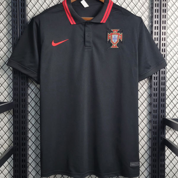 2023 Portugal Black POLO Jersey