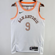 2023/24 Spurs PARKER #9 White City Edition NBA Jerseys