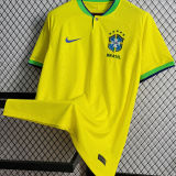 2022/23 Brazil Home 1:1 Quality Yellow Fans Soccer Jersey