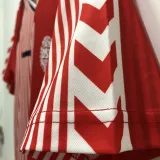 1986 Denmark Home Red Retro Soccer Jersey