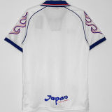 1998 Japan Away White Retro Soccer Jersey