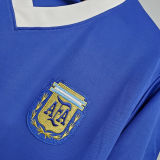 1986 Argentina Away Blue Retro Soccer Jersey