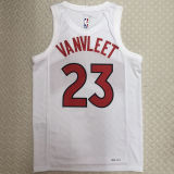 Toronto Raptors VANVLEET #23 White Home NBA Jerseys