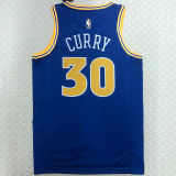 Warriors CURRY #30 Blue Retro NBA Jerseys