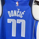 Mavericks DOECIC #77 Blue Kids NBA Jersey 热压