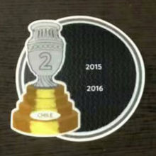 COPA AMERICA 2 Cup Patch 2015,2016 Chile Jersey 2字杯美洲杯智利专用