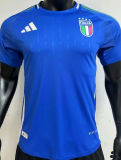 2024 Italy Home Blue Player Version Soccer Jersey