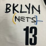 2021 Nets HARDEN #13 City Edition White NBA Jerseys Hot Pressed