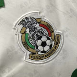 1995 Mexico Away White Retro Soccer Jersey