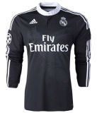 RONALDO # 7 RM Black Dragon Retro Long Sleeve Jersey 2014/15 (Have All Patch) (2014+10) 全套章 ★★