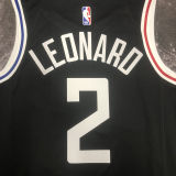 Clippers LEONARD #2 Black City Edition NBA Jerseys