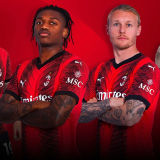 2023/24 AC Milan 1:1 Quality Home Fans Soccer Jersey 不带旧袖广告
