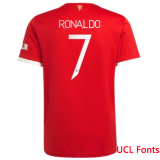 2021/22 M Utd 1:1 Quality Home Red Fans Soccer Jersey