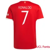 2021/22 M Utd 1:1 Quality Home Red Fans Soccer Jersey