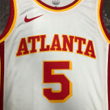 Hawks MURRY #5 White NBA Jerseys