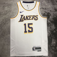 2023/24 Lakers REAVES #15 White NBA Jerseys 热压