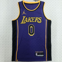 Lakers WETBROOK #0 Blue NBA Jerseys