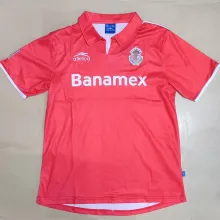 2004/05 Deportivo Toluca Home Red Retro Soccer Jersey 托卢卡