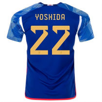 YOSHIDA #22 Japan 1:1 Home Blue Fans Jersey 2022/23 ★★