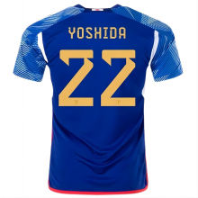 YOSHIDA #22 Japan 1:1 Home Blue Fans Jersey 2022/23 ★★