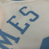 Lakers JAMES #6 White Retro NBA Jerseys