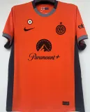 LAUTARO #10 In Milan 1:1 Third Orange Fans Jersey 2023/24 有号下广告 ★★