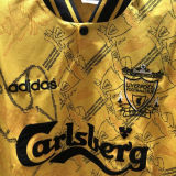 1994-1996 LFC Away Yellow Retro Soccer Jersey