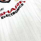 1982/83 M Utd Away White Retro Soccer Jersey