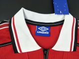 1998-1999 M Utd Home Retro Soccer Jersey Shirt