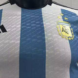 MESSI #10 Signature Version Argentina Home Player Version Jersey (3 Stars 3星 签名和图版) ★★