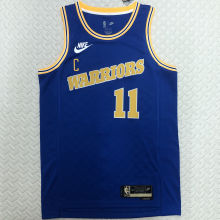 Warriors THOMPSON #11 Blue Retro NBA Jerseys
