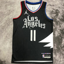 2023 Clippers WALL #11 Black NBA Jerseys