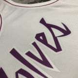 Timberwolves RUSSELL #0 White Pink NBA Jerseys