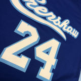 LA Lakers Bryant # 24 Blue NBA Jerseys Hot Pressed