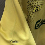 2004-2005 LFC Away Yellow Retro Soccer Jersey
