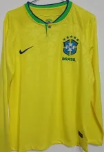 2022/23 Brazil Home Yellow Long Sleeve Jersey