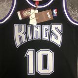2001/02 Kings BIBBY #10 Black Retro NBA Jerseys 热压