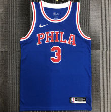 76ers IVERSON #3 Retro Blue NBA Jerseys