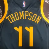 Warriors THOMPSON #11 Black NBA Jerseys