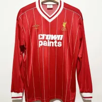 1981/82 LFC Home Red Retro Long Sleeve Soccer Jersey