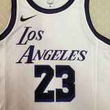 Lakers JAMES #23 White City Edition NBA Jerseys