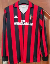 1988/89 AC Milan Home Long Sleeve Retro Jersey